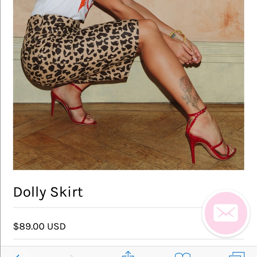 BRAND NEW “neverfullydressed” animal print skirt